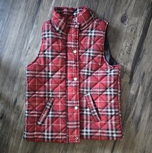 Plaid Puffer Vest